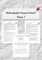 Vorschau - Arbeitsblätter - Materialpaket Hauswirtschaft Klasse 7 (wachsend) - Deckblatt