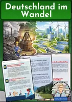 Vorschau - Arbeitsblätter - Strukturwandel – Unterrichtsreihe mit Infotexten, Aufgaben & Lösungen (Erdkunde Sek I) - Deckblatt