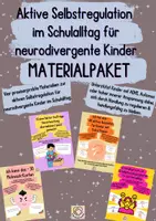 Vorschau - Bildkarten - Materialpaket - Aktive Selbstregulation im Schulalltag für neurodivergente Kinder - Deckblatt