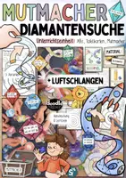 Vorschau - Arbeitsblätter - Diamantensuche & Mutmacher PAKET / Unterrichtseinheit (Klasse 2-5) - Deckblatt