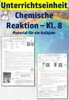 Vorschau - Unterrichtsreihen - Materialpaket - Unterrichtseinheit Chemische Reaktion Klasse 8 - Deckblatt