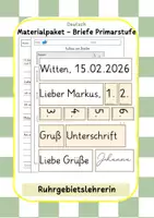 Vorschau - Arbeitsblätter - Materialpaket - Briefe Grundschule - Deckblatt