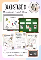 Vorschau - Arbeitsblätter - Buchstabe O o - Materialpaket - Deckblatt