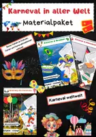 Vorschau - Arbeitsblätter - Karneval in aller Welt Materialpaket: Kultur & Tradition Vergleich - Deckblatt