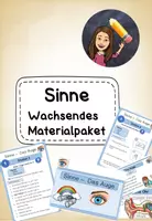 Vorschau - Stundenentwürfe - Wachsendes Materialpaket Sinne - Deckblatt