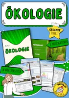 Vorschau - Arbeitsblätter - Biologie | Gesamte Einheit: "Ökologie“ | 31 Arbeitsblätter + Lösungen + 7 Präsentationen | Klasse 8 und 9 - Deckblatt