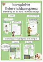 Vorschau - Stundenentwürfe - Materialpaket - Orientierung auf der Karte + Lernzielkontrolle - Deckblatt