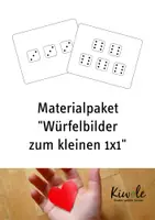 Vorschau - Arbeitsblätter - Materialpaket "Malaufgaben und Plusaufgaben zu Würfelbildern finden" - Deckblatt