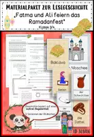 Vorschau - Arbeitsblätter - Materialpaket "Das Ramadanfest" (Zuckerfest) Lesetext zur Förderung der Lesekompetenz Klasse 3/4 - Deckblatt