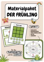 Vorschau - Arbeitsblätter - Materialpaket | der Frühling | Lernpaket Frühling - Deckblatt