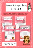 Vorschau - Arbeitsblätter - Deutsch-Bundle Winter – Leseverstehen, Rechtschreiben & Kreatives Schreiben mit Aufgaben & Lösungen (Klasse 2, 3, 4) - Deckblatt