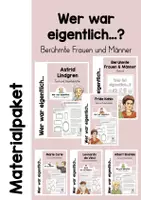 Vorschau - Unterrichtsreihen - Wer war eigentlich: Materialpaket Berühmte Frauen und Männer - Deckblatt