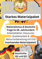 Vorschau - Arbeitsblätter - Nationalismus & Deutsche Frage | Geschichte Oberstufe - Deckblatt