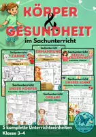 Vorschau - Unterrichtsreihen - Körper & Gesundheit im Sachunterricht – Komplettpaket Klasse 3–4 - Deckblatt
