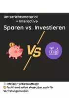 Vorschau - Arbeitsblätter - Materialpaket: Sparen und Investieren einfach erklärt - Das Dreieck der Geldanlage (Wirtschaft Sek I) - Deckblatt