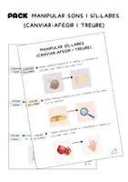 Vista previa - Tarjetas / Manipulativos - 2 materials per consciència fonològica: MANIPULAR SONS I SÍL·LABES - Portada