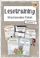 Vorschau - Stundenentwürfe - Lesetraining (wachsendes Materialpaket) - für Klasse 2 - Deckblatt