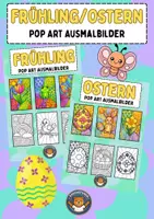 Vorschau - Mal- und Bastelvorlagen - Frühling / Ostern: Pop Art Ausmalbilder (Kunst / Vertretung) - Deckblatt