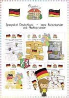 Vorschau - Spiele - Deutschland: XXL Sparpaket (Bundesländer, Nachbarn) - Sachunterricht - Kl. 3/4 - Deckblatt