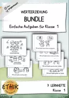 Vorschau - Arbeitsblätter - Ethik - Werteerziehung Sparpaket für die 1. Klasse - Deckblatt