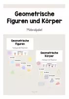 Vorschau - Poster - Materialpaket Geometrische Figuren und Körper // Aushänge für den Klassenraum - Deckblatt