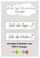 Vorschau - Arbeitsblätter - Materialpaket_Satz der Woche/ Satz des Tages & FRESCH-Strategien - Deckblatt