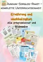 Vorschau - Stundenentwürfe - Nachhaltigkeit in der Ernährung – Komplettpaket - Deckblatt