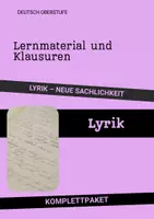 Vorschau - Arbeitsblätter - Materialpaket: Lyrik der Neuen Sachlichkeit – 5 Klausuren & umfassende Lernmaterialien - Deckblatt