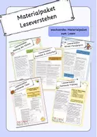 Vorschau - Unterrichtsreihen - Materialpaket Leseverstehen - Deckblatt