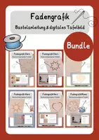 Vorschau - Mal- und Bastelvorlagen - Materialpaket - Fadengrafik - Bastelanleitung und digitales Tafelbild - Deckblatt