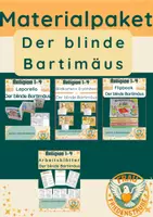 Vorschau - Arbeitsblätter - Materialpaket Der blinde Bartimäus - Deckblatt