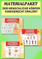 Vorschau - Arbeitsblätter - Materialpaket Menschlicher Körper – Entwicklung, Organe & Körperformen kompakt im Unterricht - Deckblatt