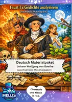 Vorschau - Arbeitsblätter - Faust I Goethe: Wachsendes Materialpaket mit Klausuren - Deckblatt