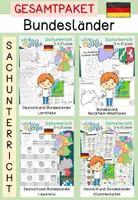 Vorschau - Arbeitsblätter - Deutschland | Bundesländer - Deckblatt