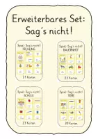 Vorschau - Spiele - Materialpaket Sag's nicht - Deckblatt