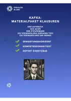 Vorschau - Klassenarbeiten - Kafka: Materialpaket Klausuren (Parabeln und "Die Verwandlung") - Deckblatt