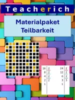 Vorschau - Arbeitsblätter - Materialpaket "Teilbarkeit" - Deckblatt