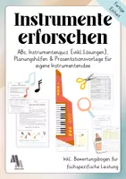 Vorschau - Arbeitsblätter - Materialpaket: Instrumente - Deckblatt