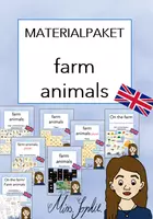 Vorschau - Arbeitsblätter - farm animals - Materialpaket - Deckblatt