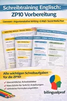 Vorschau - Arbeitsblätter - ZP10 Englisch – Writing System (GK) | Comment, Argumentative Writing, E-Mail, Social Media Post - Deckblatt