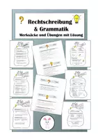 Vorschau - Arbeitsblätter - Rechtschreibung und Grammatik Gesamtpaket - Deckblatt