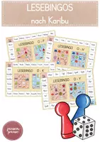 Vorschau - Spiele - 17 Lesebingos - 1. KLASSE KARIBU - Materialpaket - Deckblatt