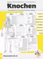 Vorschau - Arbeitsblätter - Sport: Materialpaket - Trainingslehre (Die Anatomie unserer Knochen) - Deckblatt