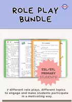 Vista previa - Hojas de trabajo - Role Play Bundle for ESL Primary Kids. Speaking. - Portada