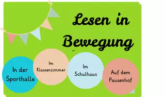 Vorschau - Fördermaterial/Inklusion - Materialpaket "Lesen in Bewegung" für die Freiarbeitstheke oder zwischendurch - Deckblatt