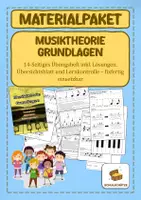 Vorschau - Arbeitsblätter - Musiktheorie Grundlagen - Materialpaket - Deckblatt
