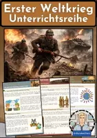 Vorschau - Arbeitsblätter - Erster Weltkrieg - Unterrichtsreihe mit Infotexten, Aufgaben & Lösungen - Geschichte Klasse 8-10 - Deckblatt