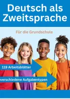 Vorschau - Arbeitsblätter - DaZ Arbeitsblätter Grundschule – Deutsch als Zweitsprache / Fremdsprache Bundle - Deckblatt