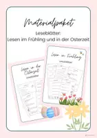 Vorschau - Arbeitsblätter - Materialpaket - Lesen im Frühling und in der Osterzeit (Leseblätter) - Deckblatt