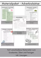 Vorschau - Arbeitsblätter - Materialpaket - Adverbialsätze - Deckblatt